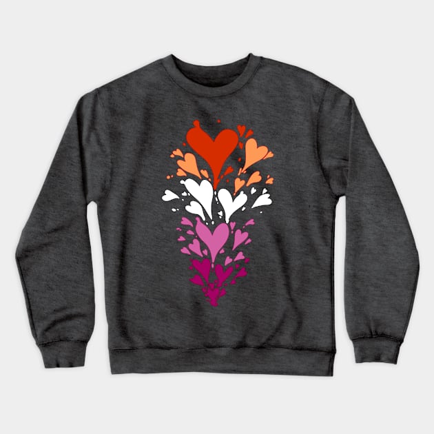 Loveheart - Lesbian Crewneck Sweatshirt by Wissler